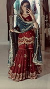 NSR 844 Heavy Faux Georgette With 5mm Embroidery Sequence Work Top With Sharara Dupatta Wholesale Suppliers In Mumbai